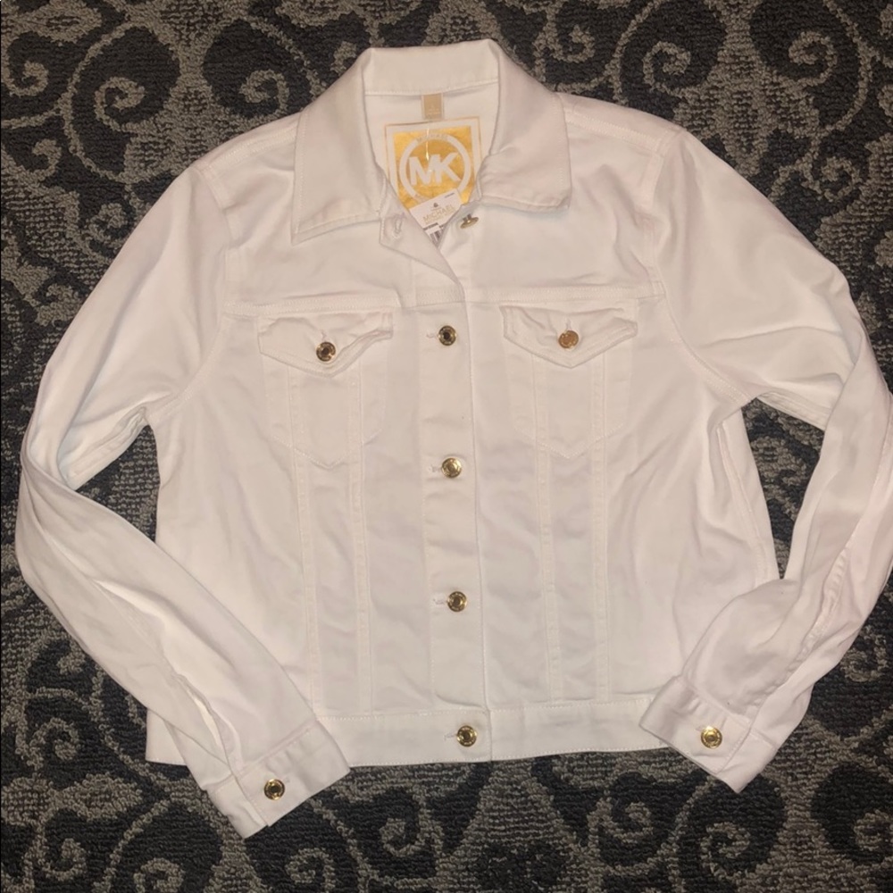 Michael Kors white denim jacket